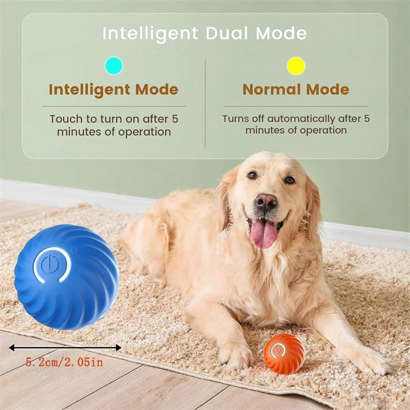 Automatic Moving Dog Ball Toy – Smart Rechargeable Interactive Pet Ball for Endless Play