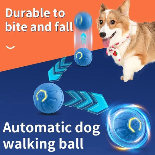 Automatic Moving Dog Ball Toy – Smart Rechargeable Interactive Pet Ball for Endless Play
