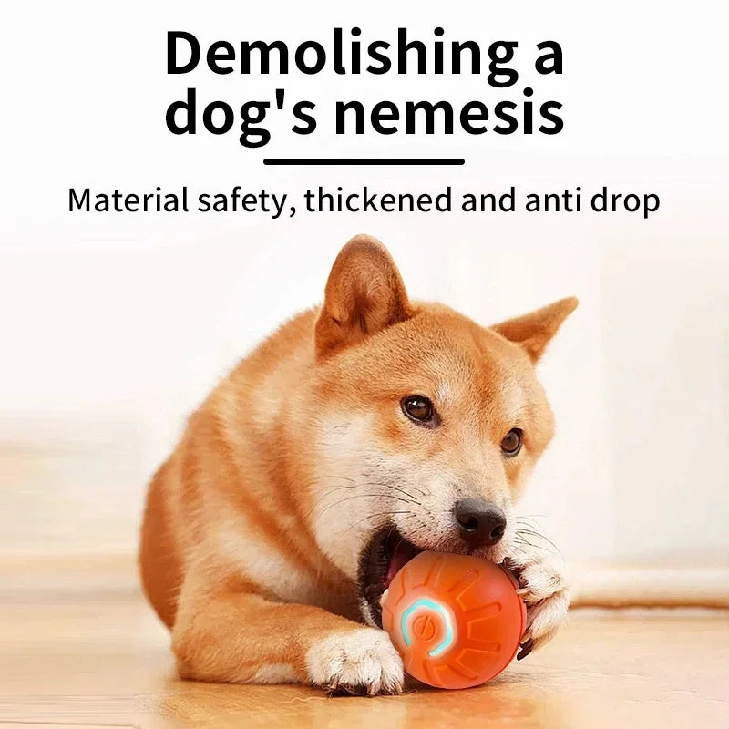 Automatic Moving Dog Ball Toy – Smart Rechargeable Interactive Pet Ball for Endless Play
