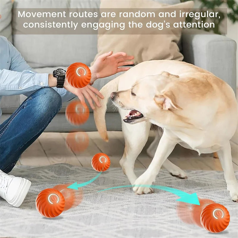 Automatic Moving Dog Ball Toy – Smart Rechargeable Interactive Pet Ball for Endless Play